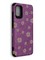 Накладка силиконовая с ромашками для Samsung Galaxy A51 фиолетовая - фото 40238