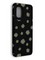 Накладка силиконовая с ромашками для Xiaomi Mi 10 Lite черная - фото 40259