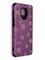 Накладка силиконовая с ромашками для Xiaomi Redmi Note 9S/9 Pro фиолетовая - фото 40272