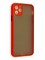 Накладка пластиковая с силиконовой окантовкой с защищенной камерой для iPhone 11 Pro Max красная - фото 40542