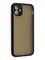 Накладка пластиковая с силиконовой окантовкой с защищенной камерой для iPhone 11 черная