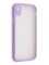 Накладка пластиковая с силиконовой окантовкой с защищенной камерой для iPhone XR сиреневая