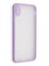 Накладка пластиковая с силиконовой окантовкой с защищенной камерой для iPhone Xs Max сиреневая