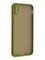 Накладка пластиковая с силиконовой окантовкой с защищенной камерой для iPhone Xs Max хаки - фото 40567