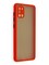 Накладка пластиковая с силиконовой окантовкой с защищенной камерой для Samsung Galaxy A31 красная
