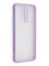 Накладка пластиковая с силиконовой окантовкой с защищенной камерой для Xiaomi Redmi 9 сиреневая - фото 40580