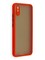 Накладка пластиковая с силиконовой окантовкой с защищенной камерой для Xiaomi Redmi 9A красная - фото 40584
