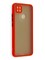 Накладка пластиковая с силиконовой окантовкой с защищенной камерой для Xiaomi Redmi 9C/10A красная