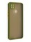 Накладка пластиковая с силиконовой окантовкой с защищенной камерой для Xiaomi Redmi 9C/10A хаки - фото 40592