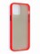 Накладка пластиковая с силиконовой окантовкой для iPhone 13 красная - фото 46096