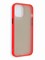 Накладка пластиковая с силиконовой окантовкой для iPhone 12 6.7 красная - фото 40647