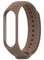 Силиконовый ремешок для Xiaomi Mi band 5/6 кофейный