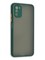 Накладка пластиковая с силиконовой окантовкой с защищенной камерой для Poco M3 зеленая - фото 41903