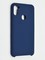 Накладка силиконовая Silicone Cover (без логотипа) для Samsung Galaxy A11 синяя - фото 41980