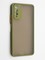 Накладка пластиковая с силиконовой окантовкой с защищенной камерой для Huawei Honor 10X Lite хаки - фото 42238