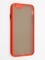 Накладка пластиковая с силиконовой окантовкой с защищенной камерой для iPhone 6/6S красная - фото 42265