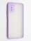 Накладка пластиковая с силиконовой окантовкой с защищенной камерой для Samsung Galaxy A02S сиреневая - фото 42281