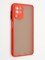 Накладка пластиковая с силиконовой окантовкой с защищенной камерой для Samsung Galaxy A22 4G красная - фото 42291