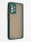 Накладка пластиковая с силиконовой окантовкой с защищенной камерой для Samsung Galaxy A52 зеленая - фото 42305