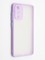 Накладка пластиковая с силиконовой окантовкой с защищенной камерой для Samsung Galaxy A72 сиреневая