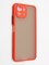 Накладка пластиковая с силиконовой окантовкой с защищенной камерой для Xiaomi Mi 11 Lite красная