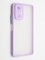 Накладка пластиковая с силиконовой окантовкой с защищенной камерой для Xiaomi Redmi Note 10 Pro 4G сиреневая - фото 42347