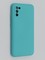 Накладка Silicone Cover (без логотипа, с защитой камеры) для Samsung Galaxy A02S бирюзовая