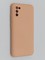 Накладка Silicone Cover (без логотипа, с защитой камеры) для Samsung Galaxy A02S пудровая