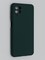 Накладка Silicone Cover (без логотипа, с защитой камеры) для Samsung Galaxy A12 зеленая