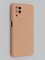 Накладка Silicone Cover (без логотипа, с защитой камеры) для Samsung Galaxy A12 пудровая