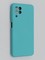 Накладка Silicone Cover (без логотипа, с защитой камеры) для Samsung Galaxy A22 4G бирюзовая