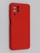 Накладка Silicone Cover (без логотипа, с защитой камеры) для Samsung Galaxy A22 4G красная - фото 45326