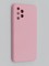 Накладка Silicone Cover (без логотипа, с защитой камеры) для Samsung Galaxy A32 4G розовая