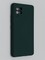 Накладка Silicone Cover (без логотипа, с защитой камеры) для Samsung Galaxy A42 зеленая - фото 45341