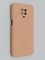 Накладка Silicone Cover (без логотипа, с защитой камеры) для Xiaomi Redmi Note 9 Pro/Note 9S пудровая