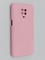 Накладка Silicone Cover (без логотипа, с защитой камеры) для Xiaomi Redmi Note 9 Pro/Note 9S розовая - фото 45425