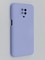 Накладка Silicone Cover (без логотипа, с защитой камеры) для Xiaomi Redmi Note 9 Pro/Note 9S сиреневая - фото 45426