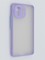Накладка пластиковая с силиконовой окантовкой с защищенной камерой для Xiaomi Mi 11 сиреневая - фото 46427
