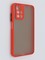 Накладка пластиковая с силиконовой окантовкой с защищенной камерой для Xiaomi Redmi 10 красная - фото 46436