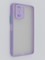 Накладка пластиковая с силиконовой окантовкой с защищенной камерой для Xiaomi Redmi Note 10 Pro 5G сиреневая - фото 46444