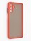 Накладка пластиковая с силиконовой окантовкой с защищенной камерой для Samsung Galaxy A13 5G красная