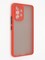 Накладка пластиковая с силиконовой окантовкой с защищенной камерой для Samsung Galaxy A53 5G красная