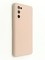 Накладка Silicone Cover (без логотипа, с защитой камеры) для Samsung Galaxy S20FE пудровая - фото 47261