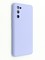 Накладка Silicone Cover (без логотипа, с защитой камеры) для Samsung Galaxy S20FE сиреневая - фото 47264