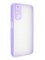 Накладка пластиковая с силиконовой окантовкой с защищенной камерой для Realme 7 сиреневая - фото 48635
