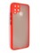 Накладка пластиковая с силиконовой окантовкой с защищенной камерой для Realme C15 красная - фото 48656