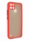 Накладка пластиковая с силиконовой окантовкой с защищенной камерой для Realme C21Y красная - фото 48667