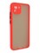 Накладка пластиковая с силиконовой окантовкой с защищенной камерой для Samsung Galaxy A03 красная - фото 48677