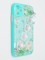 Накладка пластиковая с цепочкой для Apple iPhone 11 бирюзовая - фото 47773