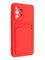 Накладка Soft touch с кармашком для Samsung Galaxy A33 красная